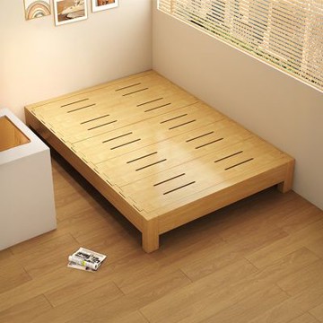 Happylife 實木燕尾榫床架 135公分 Y12454