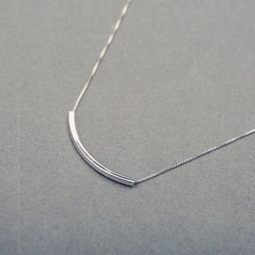 925純銀項鍊 吊墜-歐美簡約大方時尚母親節情人節生日禮物女飾品73gj74【獨家進口】【米蘭精品】