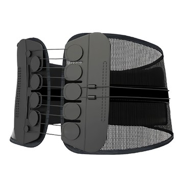 A-ZEAL 可調式動力滑輪加壓護腰帶 SP24042 黑色 強力支撐腰部  S  1個