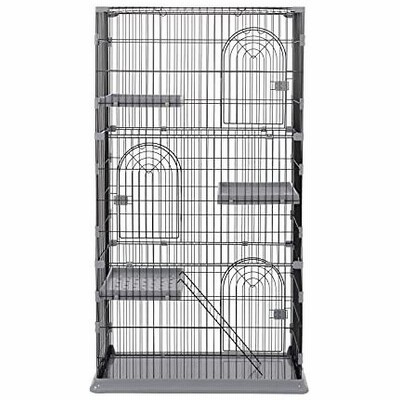 てなグッズや 猫ゲージ 3段 キャットケージ 三段 ケージ 猫 Koyama 梯子付き 保護 留守番 多段 ハウス ネコ キャットハウス おしゃれ 猫用品