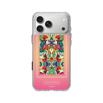 iPhone 17 Pro Max Clear Case（相機按鈕） 透明 - Catalina Estrada - Red Jungle