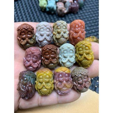 阿拉善彩玉瑪瑙美人魚 精工美人魚雕刻 阿拉善美人魚