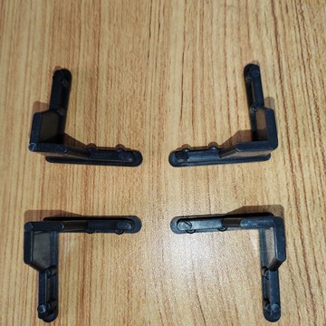 【台灣發貨】38mm連接加高葫蘆孔立柱腳墊塑膠角鋼連接件墊腳置物架支架角鐵量大價優