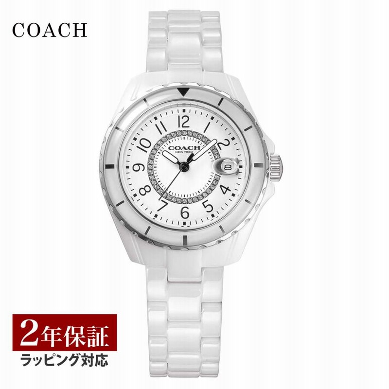 コーチ COACH レディース 時計 PRESTON クォーツ ホワイト 14503462 セラミック 時計 腕時計 | LINEブランドカタログ