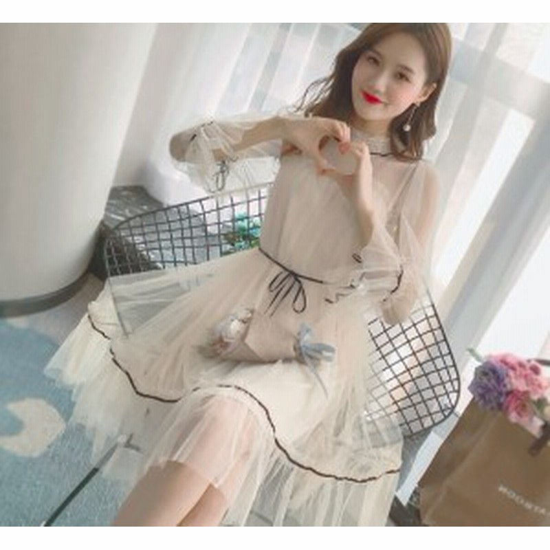 セクシー シースルーワンピース 膝丈ワンピース ドッキングワンピース レディース 韓国 オルチャン ファッション 春服 夏服 秋服 レディ 通販 Lineポイント最大1 0 Get Lineショッピング
