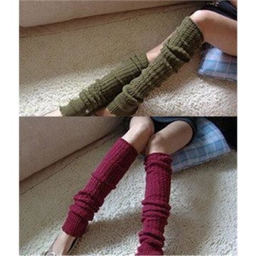 韓版過膝堆堆襪女秋冬保暖毛線襪套腳套腿套羊絨護膝長筒學生靴套