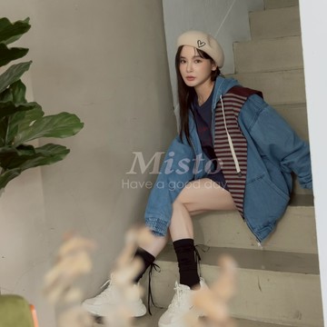 【MISTO SHOP】正韓 男裝｜單寧連帽拉鍊外套｜有口袋｜抽繩休閒設計
