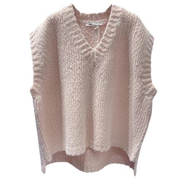 人手一件 macqnf高品質顯瘦羊毛馬甲mq粗棒針織馬夾寬松背心27229