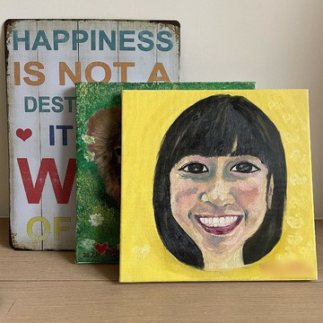 客制畫。人像畫。手繪油畫。Custom self-portrait/portrait