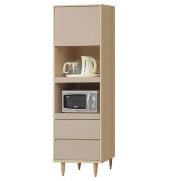 文創集 愛亞2尺雙門拉盤高電器櫃/餐櫃-60x45x190-cm免組