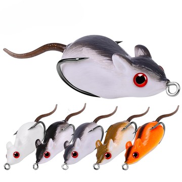 【TTFF】經典路亞餌 雷蛙小老鼠仿生假餌 5cm/ 9g軟餌黑魚通吃餌魚餌漁具現貨批發