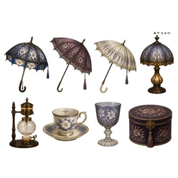 【9 月新品】20-150-0207 裁切紙 幻想復古浪漫喫茶店