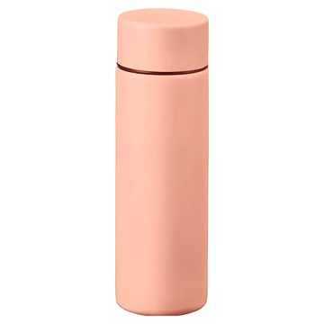 口袋隨身保溫瓶 130ml 不鏽鋼魔法瓶  霧面蜜桃粉色  1個