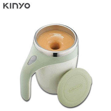 電器妙妙屋-kinyo自動磁力攪拌杯(mmc-103)攪拌杯 磁力攪拌杯 馬克杯 不銹鋼馬克杯