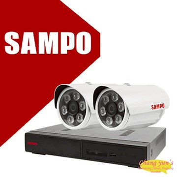 昌運監視器 SAMPO 聲寶 4路2鏡優惠組合 DR-TWEX3-4 VK-TW2C66H 2百萬畫素紅外線攝影機