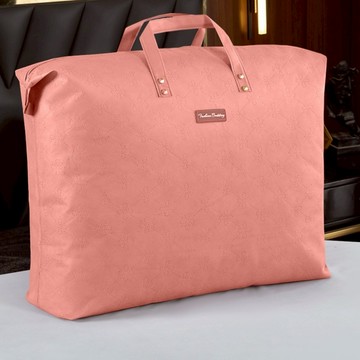 【A&R】精美加厚壓紋防塵手提袋壓花款 橘,大