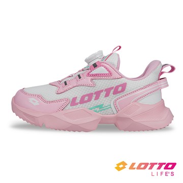 【LOTTO 義大利】童鞋 METEOR RIDE 輕量跑鞋(粉-LT5AKR9473)19~23CM