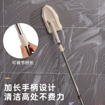 闆娘推薦🌈可伸縮長柄清潔刷衛生間天花板刷海綿地板死角瓷磚洗浴缸專用刷子