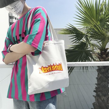 FINDSENSE品牌 韓國 新款 帆布 潮流 百搭 時尚 腰包  側背包 單肩斜跨包 旅行包 潮流