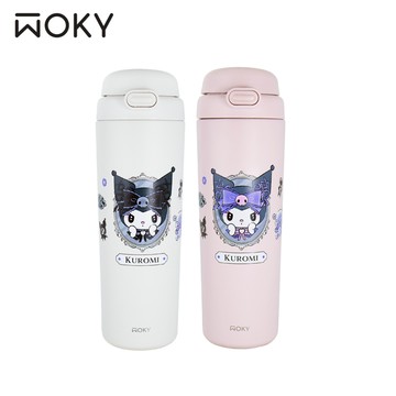 【WOKY x 三麗鷗】All-P輕芯鈦瓷雙飲保溫瓶780ml(酷洛米)
