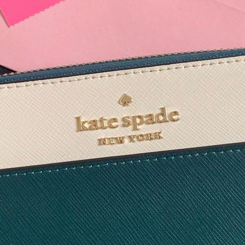 ケイトスペード 財布 長財布 バイカラー グリーン kate spade ケイトスペード 財布 長財布 バイカラー グリーン kate spade
