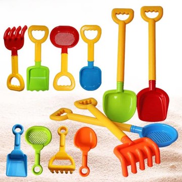 沙灘玩具套裝大號加厚鏟子兒童玩沙挖沙雪工具沙漏和桶決明子寶寶