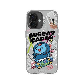 iPhone 16 Clear Case（相機按鈕） 透明 - 貓貓蟲咖波 Bugcat Capoo - 街頭塗鴉