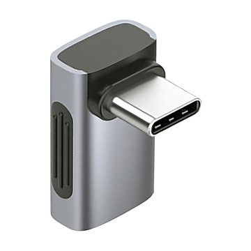 HAGiBiS 海備思 Type-C轉接頭 L型中彎  24mm  1個  深空灰