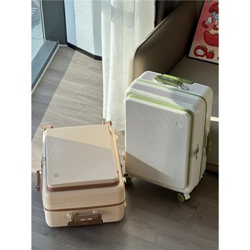 2025新款側開蓋行李箱女24寸大容量拉桿箱28密碼旅行箱子結實耐用