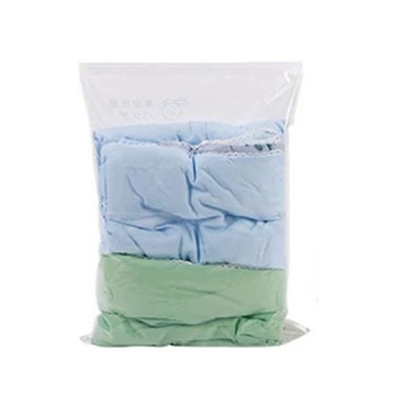 理享家 免抽氣按壓式真空收納袋 小款平面收納袋 衣物棉被收納 旅行收納  40 x 60cm  5個  1組