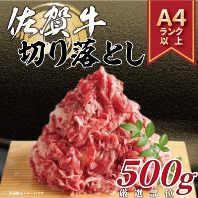 ふるさと納税 吉野ヶ里町 艶さし!佐賀牛切り落とし　500g(吉野ヶ里町)