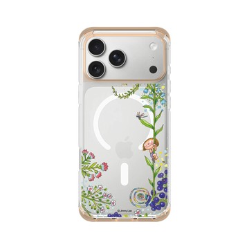 iPhone 17 Pro Max ClearX (MagSafe 兼容) 暖透橘 - 幾米 Jimmy Liao - 我不是完美小孩-完美的鮮花