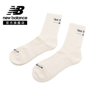 【New Balance】 NB LOGO中筒襪_中性_米白色_LAS61071SST