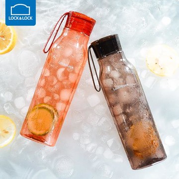 樂扣樂扣水杯夏日女生新款高顏值塑料運動水杯簡約夏天外出便攜