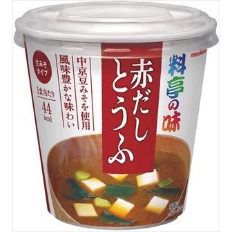 送料無料 マルコメ カップ料亭の味 赤だしとうふ 即席味噌汁 1食×6個