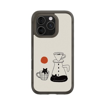 iPhone 16 Pro AirX 本質黑 - ilovedoodle (Lim Heng Swee) - Coffee Cat: 慢滴醇香