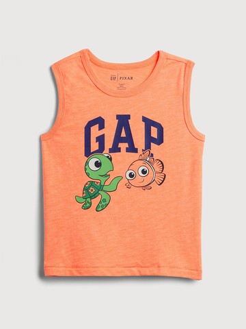 男幼童裝 Gap x Disney迪士尼聯名 刺繡/印花圓領背心-橘色