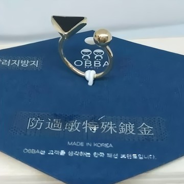 OBBA 戒指  防過敏特殊鍍金  9  SY OBBA17-1