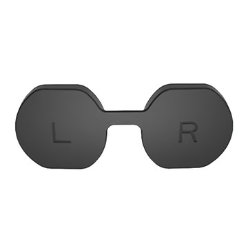DOBE PS VR2 鏡頭保護蓋 頭戴裝置防塵蓋 副廠  單一商品  黑色  1組