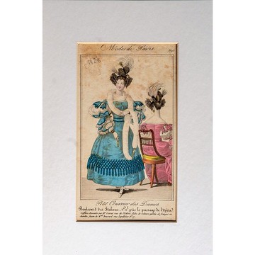法國百年時尚插圖 - 復辟風格 01 - 版畫掛畫