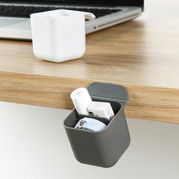 E.City_黏貼式桌面方款小物收納筒