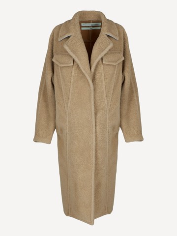 Off-White Single Breasted Coat