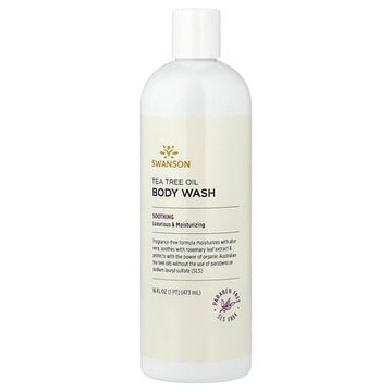 Swanson, 茶樹油沐浴露，無香，16 液量盎司（473 毫升）