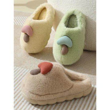 冬季卡通家居棉拖鞋可愛女卡通女士情侶毛毛拖鞋毛絨室內男士保暖