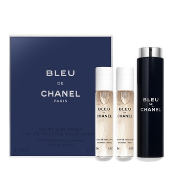 CHANEL 香奈兒 BLEU DE 藍色男性淡香水(20mlX3)EDT-國際航空版
