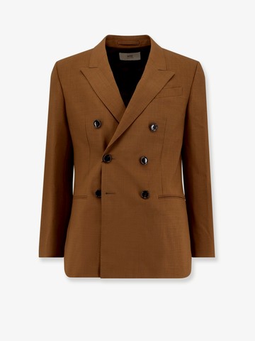 Double-breasted wool blazer - AMI PARIS - gender_Man