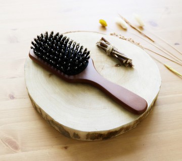 經典櫸木氣墊鬃毛梳