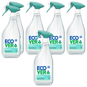 ECOVER 宜珂 綠能生態玻璃清潔劑  6個  500ml