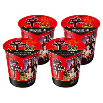 NONGSHIM 農心 辛拉麵 辛香菇味 杯麵 68g  4入