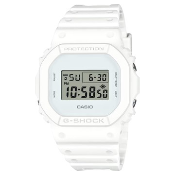 【CASIO 卡西歐】G-SHOCK 純淨單色 俐落純白 經典方型 DW-5600WW-7_42.8mm